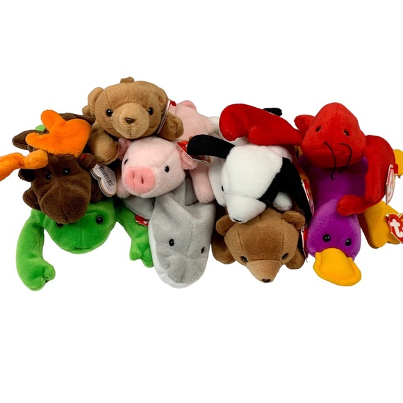 Ty Toys Original 8 Retired Beanie Babies Pvc Pellets Poshmark